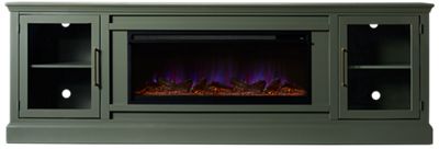 Byron 98" 2 Door Fireplace Console