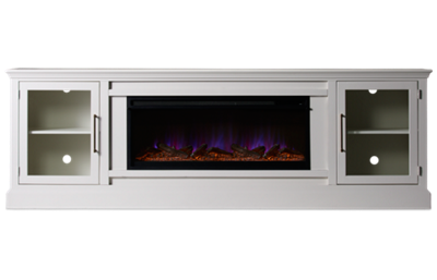 Byron 98" 2 Door Fireplace Console