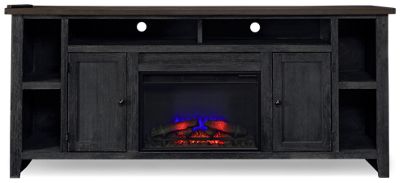 Eastport 84" 2 Door Fireplace Console