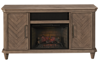 Ridgeway 2 Door Fireplace Media Console with Sound Bar