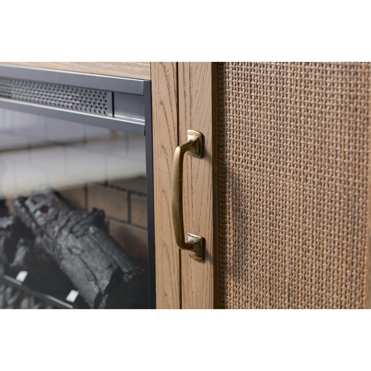 Sunny Designs Oak Grove 2 Door Fireplace Console