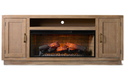 Oak Grove 2 Door Fireplace Console 