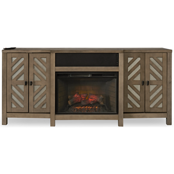 Strathmore 4 Door Fireplace Media Console with Sound Bar
