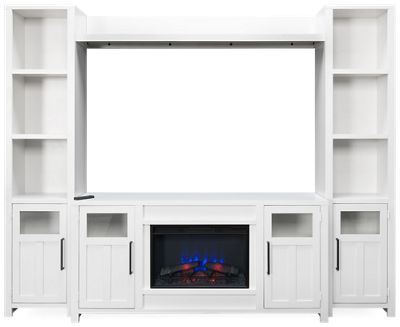 Finnegan 4 Piece Entertainment Center with Fireplace