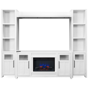 Finnegan 4 Piece Entertainment Center with Fireplace