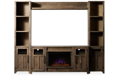 Finnegan 4 Piece Entertainment Center with Fireplace