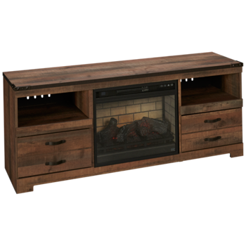 Trinell 2 Drawer Fireplace TV Stand