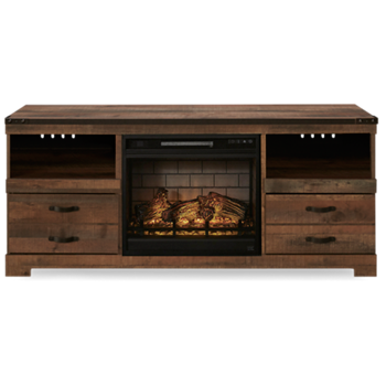 Trinell 2 Drawer Fireplace TV Stand