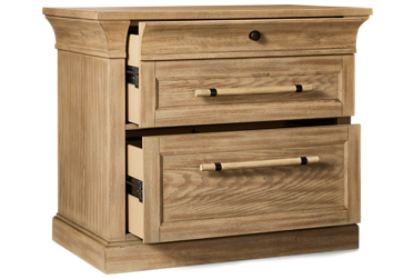 Willow Lane Lateral File - Two Drawers - File Storage - Solid Oak - Traditional Design