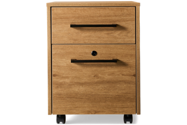 Mason Rolling File - Contemporary Style - Two Easy-Glide Drawers - Ample Storage