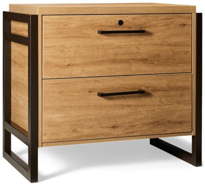 Mason Lateral File - Contemporary Style - Two Easy-Glide Drawers - Ample Storage