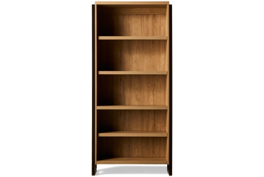 Mason Open Bookcase - 3 Adjustable Shelves - Clean Lines - Industrial Touch