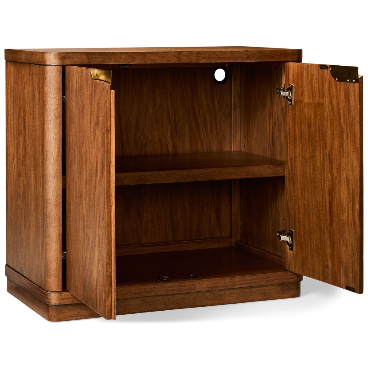 Aspen Caden Cabinet - Soft Close Storage Doors - Adjustable Shelf - Wire Management - Contemporary