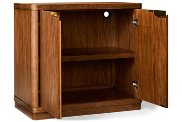 Caden Cabinet - Soft Close Storage Doors - Adjustable Shelf - Wire Management - Contemporary