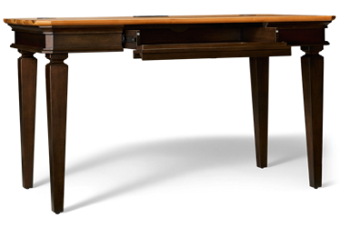 Sonoma Writing Desk - Drop-Front Keyboard Drawer - Two USB Ports - Integrated Wire Management - Tapered Square Legs