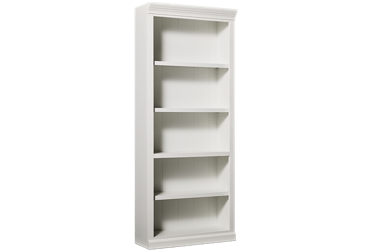 Abby Open Bookcase – Elegant Design – Adjustable Shelves – Solid Hardwood Construction