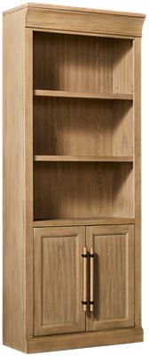Willow Lane Bookcase - Two Storage Doors - Three Adjustable Shelves - Solid Oak