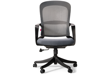 Delo Swivel Office Chair - Ergonomic Mesh Fabric - Smooth-Rolling Casters - Contemporary Functionality