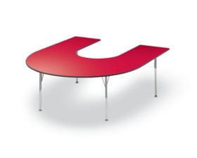 60Wx66D Horseshoe Esprit Learning Table - ACT-60H