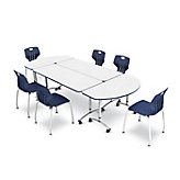 Orson Flip-Top Conference Table - 6-User Pack