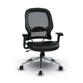 Leather Office Chair - Black - Space Seating by Office Star Products