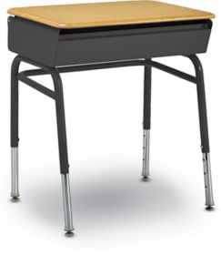 Academics 24"Wx18"D Lift Lid Desk w/ Hard Plastic Top AHN14LLP KLog