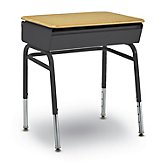 Academics 24"Wx18"D Lift-Lid Desk w/ Hard Plastic Top