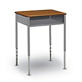 Academics 24"Wx18"D Open-Front Desk w/ Hard Plastic Top
