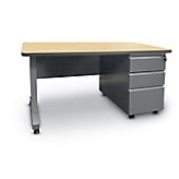 Approval Single Pedestal Mobile Teacher Desk