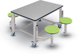 Reese Mobile Stool Table - AMST-35 | K-Log