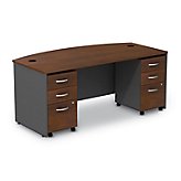 72"Wx36"D Lunette Bowfront Desk