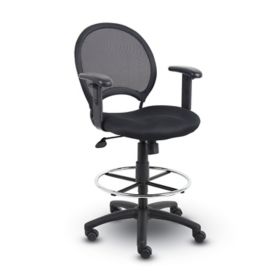 Mesh discount drafting stool