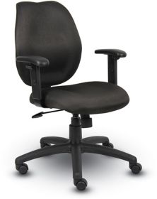 Barga Mid-Back Task Chair w/ Adjustable Arms - BOTC-MB-A | K-Log