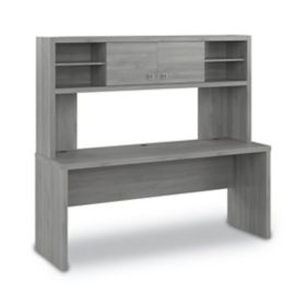 Alpine Office Credenza Desk Shell w/ Hutch - BUEC-CSH | K-Log