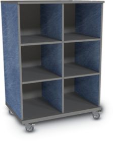 Hideaway Single-Sided Storage Cart w/ 6 Shelves - CHD-1931S | K-Log