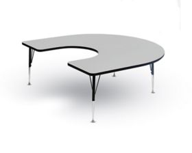 Correll: EconoLine School Activity Table, Horseshoe Shape, Adjustable  Height, 66 x 60