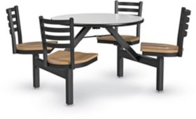 Epicurean Indoor Cluster Table with 4 Seats, 36