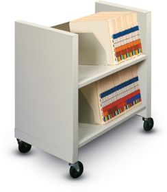 Convoy Steel File Cart with Open-Top (2 Filing Shelves - 26