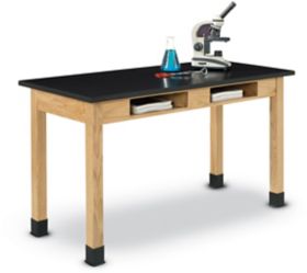 Bunsen Science Table w/ Phenolic Top & Book Compartments - DOS-N-B | K-Log