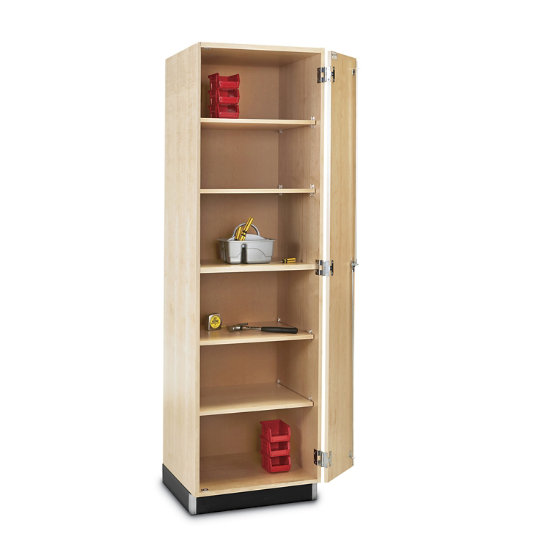 24"w wood standard storage cabinet in maple