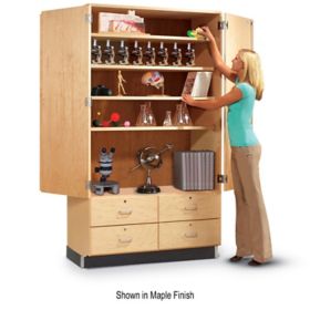 Wood Storage Cabinet With Drawers - Foter