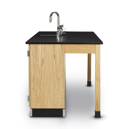Standard 2 Student Lab Workstation W Epoxy Resin Top Sink Fixtures Dslw 68s K Log