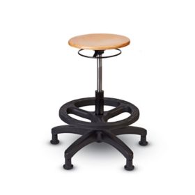 Lab Stool with Back, Pneumatic Lift