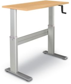 Counter height outlet adjustable table