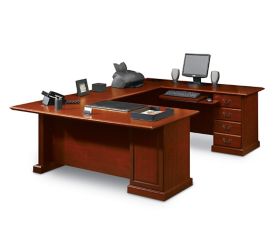 Sauder Woodworking Heritage Hill Executive Office U Desk 109843