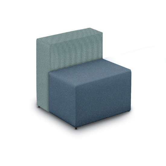 Converge Wide Cube Chair In 2 Tone Vinyl Fabric Hlx B2t K Log