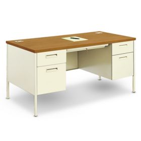 Two deals pedestal desk