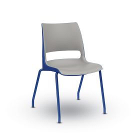 Sekretær ødemark Retningslinier KI: Doni® Stack Four-Leg Armless Chair - Two-Tone, Polypropylene | DN
