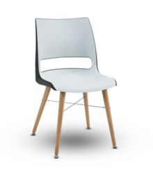 Begrænset kindben Stadion KI: Doni® Guest Chair Tapered Wood Leg Armless Chair - Two-Tone,  Polypropylene | DNWA00
