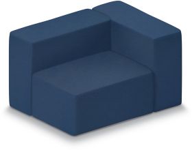 Messina Modular Left-Arm Chair in Vinyl